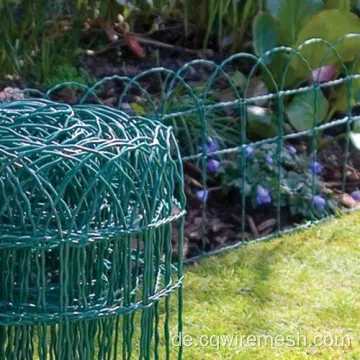 Grüner PVC beschichtetes Grenzgartenzaun